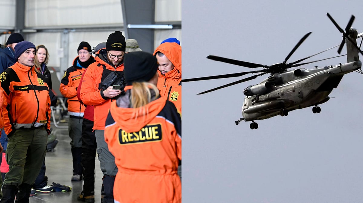 AP : Rescue Crew Searches For 5 US Marines On-Board Missing Helicopter