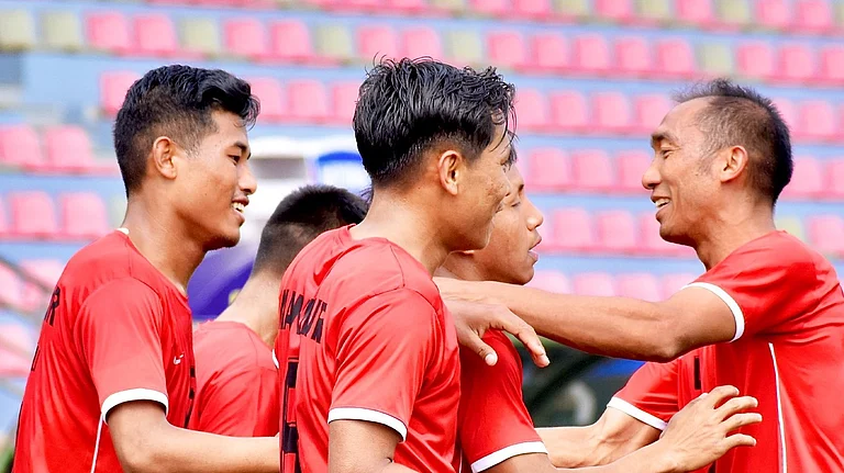Manipur remained at the top of Group B with 10 points from four matches and are guaranteed a top-four finish in the standings. - Indian Football