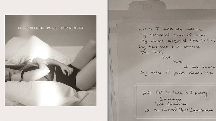 Taylor Swift New Album 'The Tortured Poets Department' - @taylorswift13/Twitter