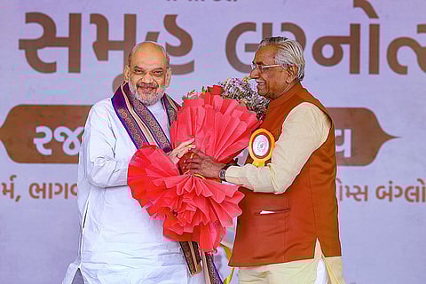 Amit Shah attends Patidar Samaj mass marriage ceremony