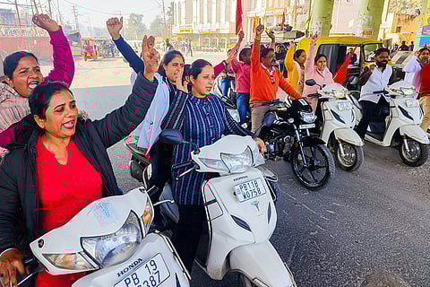 Nursing Unions protest