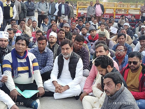 Madrasa teachers protest Lucknow