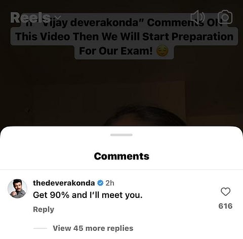 Vijay Deverakonda Has A Hilarious Response To 2 Girls Asking Him To Comment On Their Video After Which They’ll Start Exam Preparations