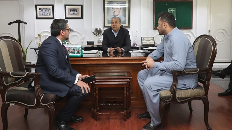 Mr Syed Mohsin Raza Naqvi has assumed the role of PCB chairman. - Photo: X/TheRealPCB