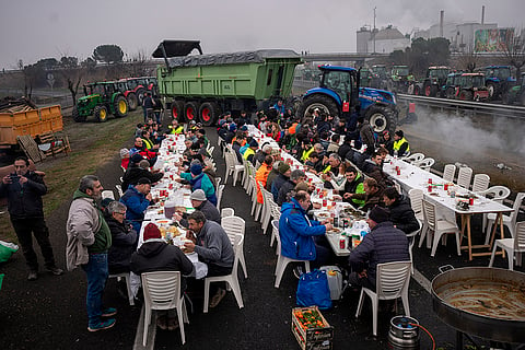 Spain Farmers protest