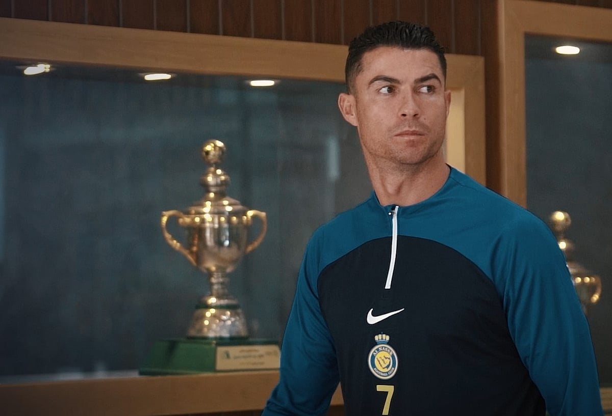 Photo: X/Al Nassr FC : Portuguese footballer Cristiano Ronaldo training with his Saudi club Al Nassr.