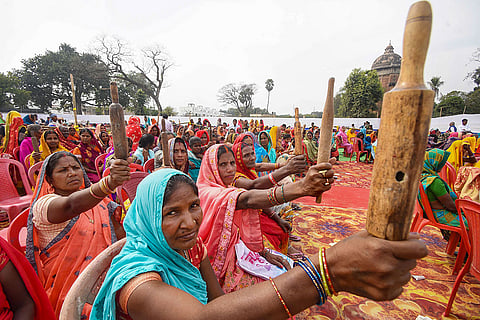 Nonia, Bind and Beldar community protest