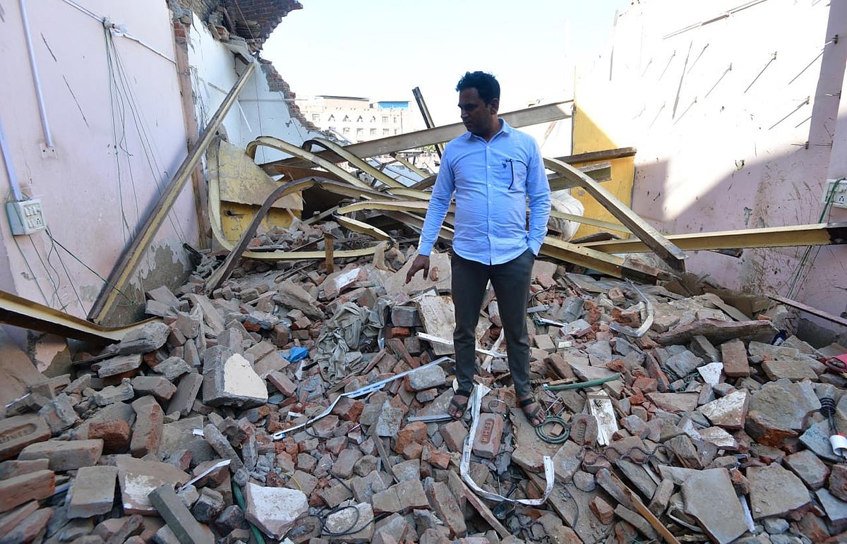 Photo by Tribhuvan Tiwari/Outlook : Now-demolished house of Wakeel Hassan, a rat-hole miner part of the Uttarkashi Tunnel rescue op
