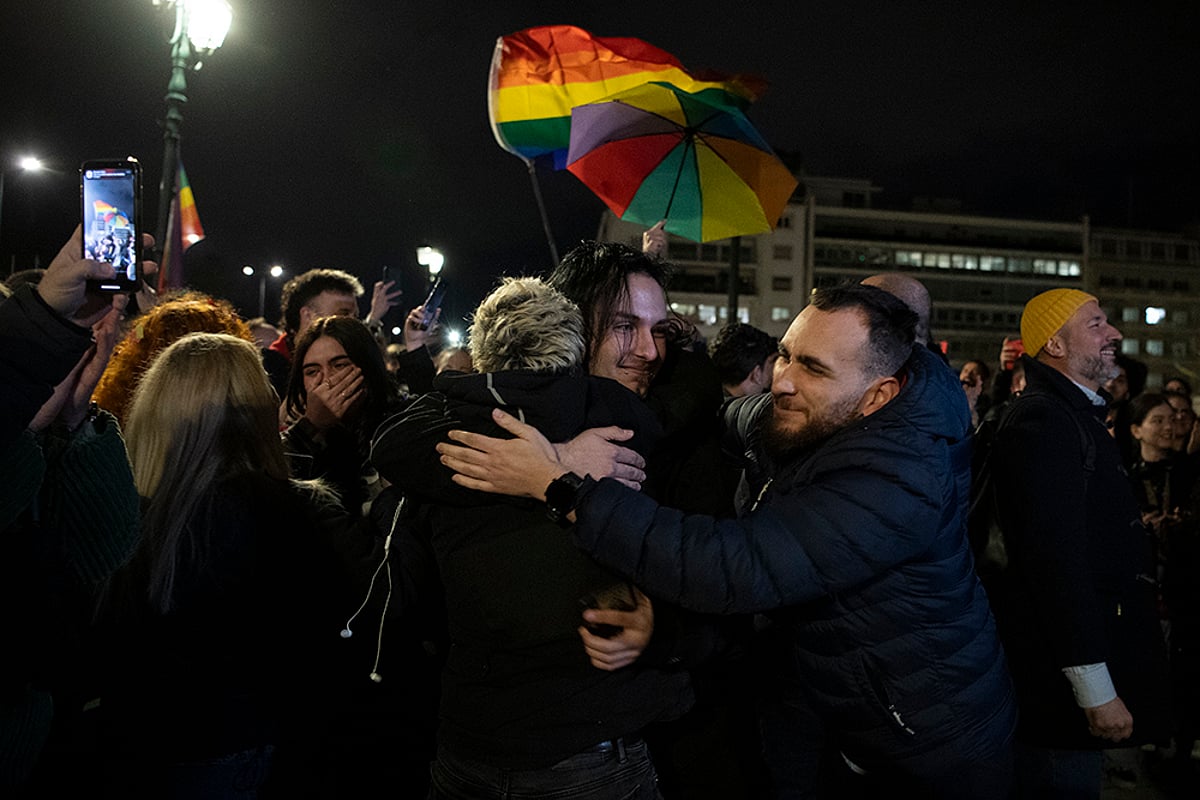 Greece Celebrates After Same-Sex Marriage Legalisation