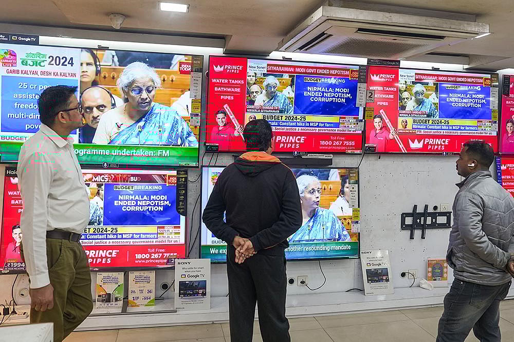 Photo: PTI/Swapan Mahapatra : Budget Session of Parliament