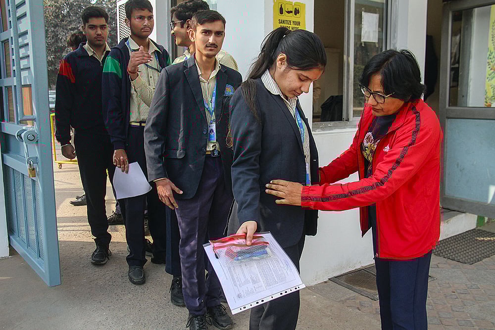 | Photo: PTI : CBSE's Class 12th examinations