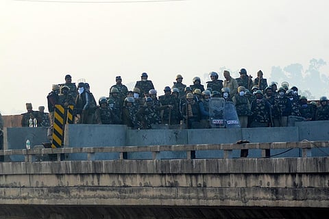 Farmers March: Security at Punjab border
