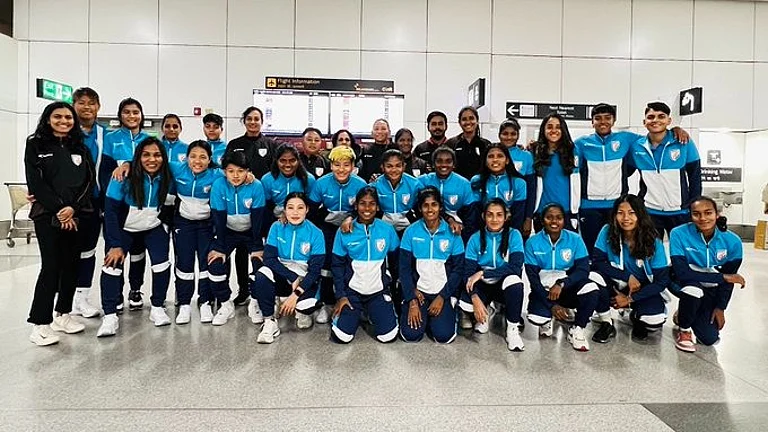 India's 23-member squad arrives in Istanbul for the 2024 Turkish Women's Cup. - (Photo: AIFF)