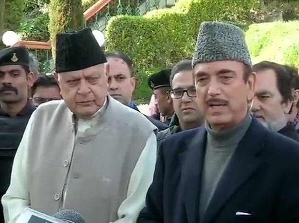 Farooq Abdullah and Ghulam Nabi Azad