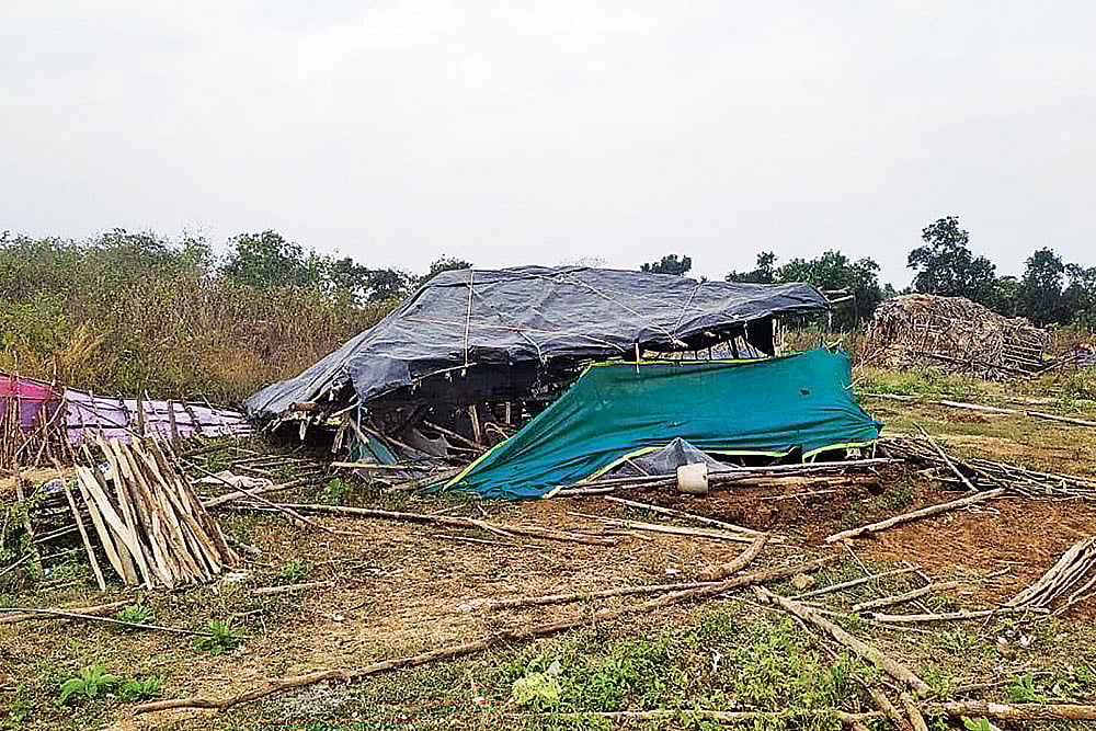 Photos: Anisha Reddy : Stories of Struggle: A tribal hamlet in ruins in Meduvai village in Andhra Pradesh’s Bhadrachalam district after state-driven eviction exercise