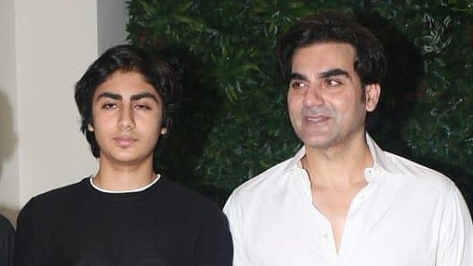 Instagram : Arhaan Khan with father Arbaaz Khan