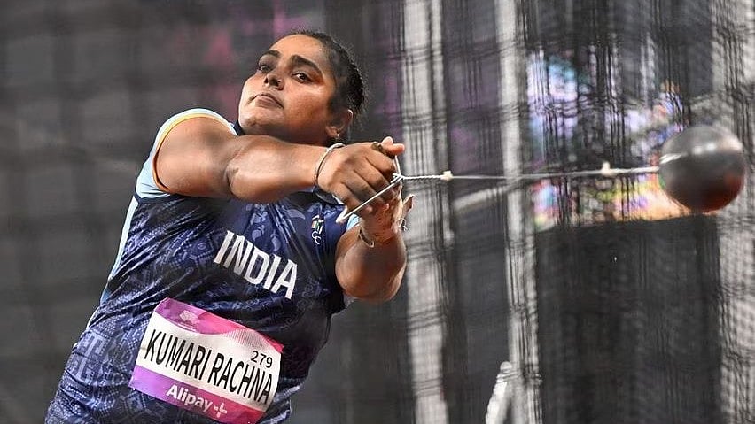 Photo - X/nnis_sports : Indian hammer thrower Rachna Kumari is banned for 12 years.