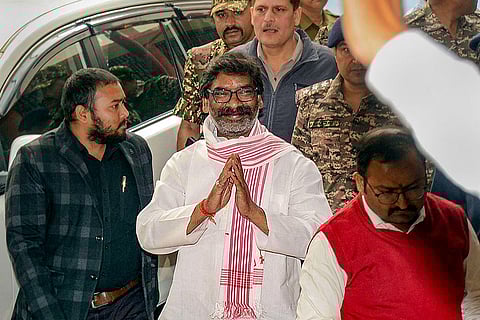 Hemant Soren produced to court