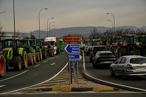 Spain Farmers protest