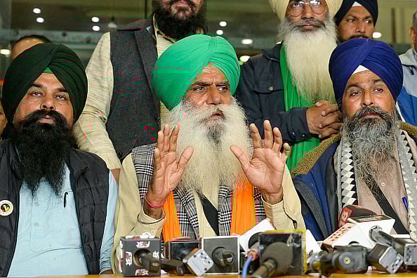 Getty Images : Farmer leader Sarwan Singh Pandher accused the Centre of trying to suppress the voices of the protesters