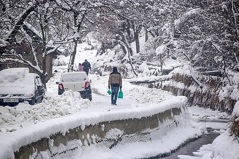 Fresh snowfall in Baramulla