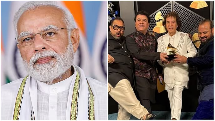 Instagram : Narendra Modi Congratulates Zakir Hussain, Rakesh Chaurasia, Shankar Mahadevan, Ganesh Rajagopalan, and Selvaganesh Vinayakram