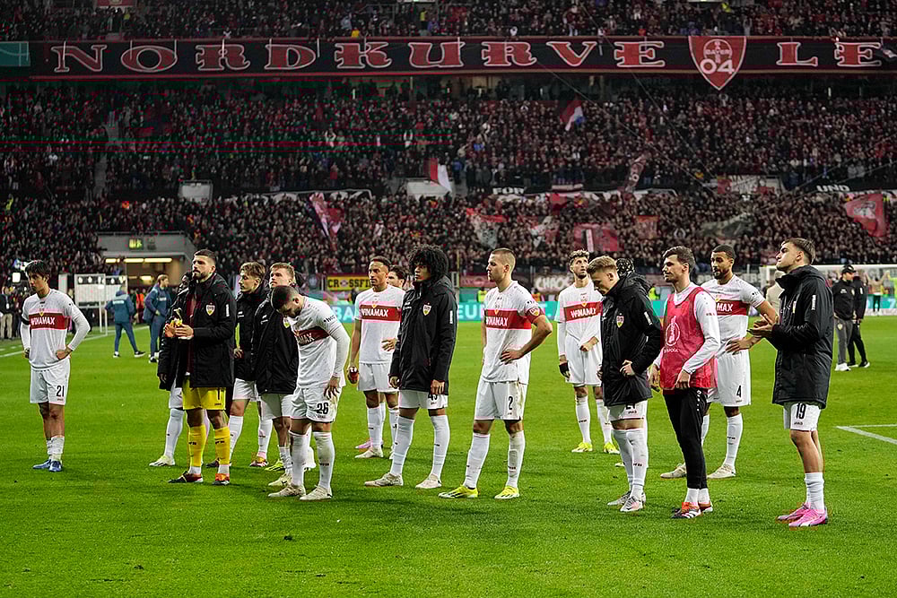 | Photo: AP/Martin Meissner : German soccer cup quarterfinal: Bayer Leverkusen vs VfB Stuttgart
