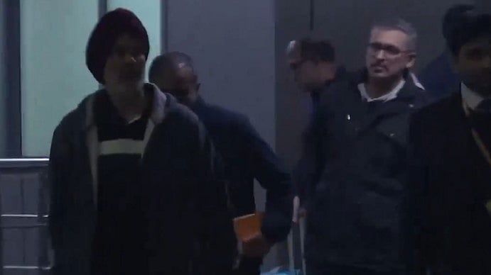 Screen grab from video posted on X/ANI : The retired naval personnel were sentenced to death by a Qatar court on charges that have not yet been made public officially