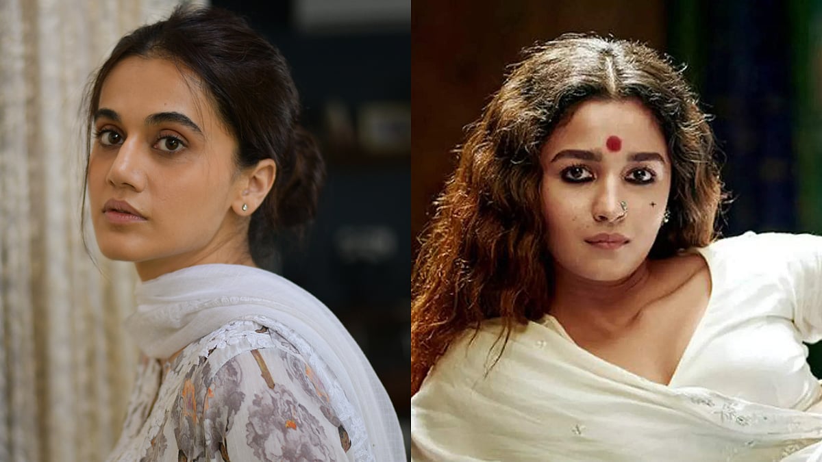 Instagram : Taapsee Pannu in 'Thappad' and Alia Bhatt in 'Gangubai Kathiawadi'
