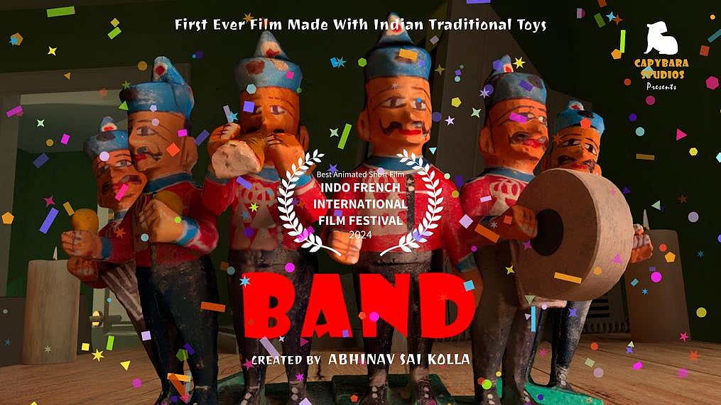 Woxsen University Design Student Abhinav Sai Kolla’s Film ‘BAND’ 
Wins Best Animated Short Film Award At Indo-French International Film Festival