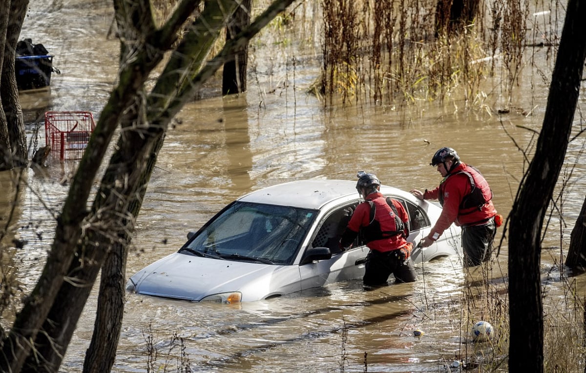 Flood-battered Californians prepared for the next round of storms.  - (AP)