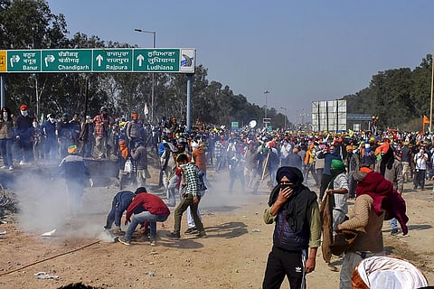 Farmers March: Tear gas hurled at farmers