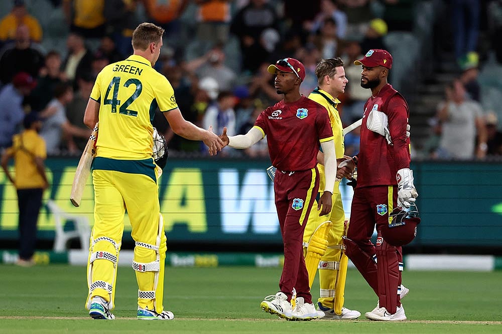 Photo: AP/Asanka Brendon Ratnayake : West Indies Vs Australia 1st ODI