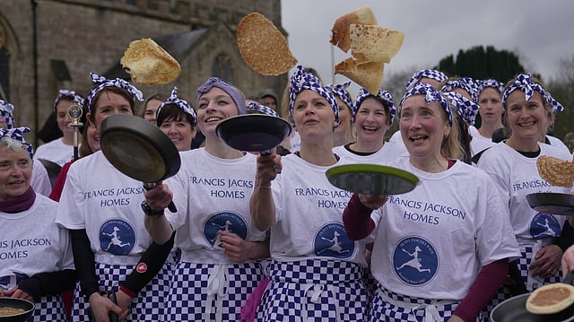 Centuries-Old Pancake Race Tradition Thrives In England; Here’s How Women Celebrated This Unique Tradition!