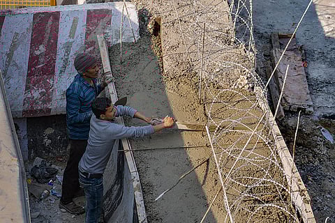 Farmers' march: Security at Delhi borders