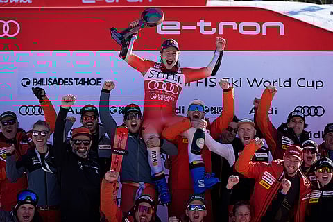 Men's World Cup giant slalom skiing race