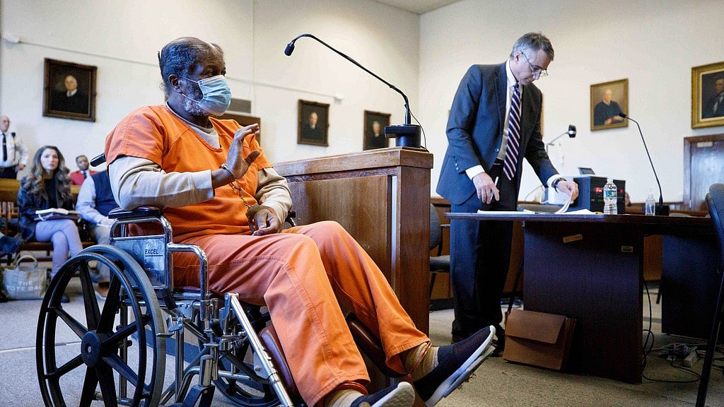 (Photo: Stephanie Zollshan/The Berkshire Eagle via AP) : Ex-Olympian Conrad Mainwaring and former Olympian and longtime track coach pleaded guilty to charges of sexually molesting young boys while working at a sports camp in western Massachusetts in the 1970s.