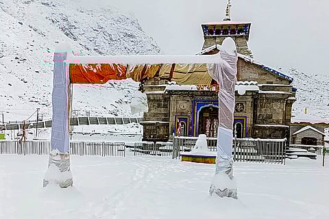 Weather: Snowfall in Rudraprayag