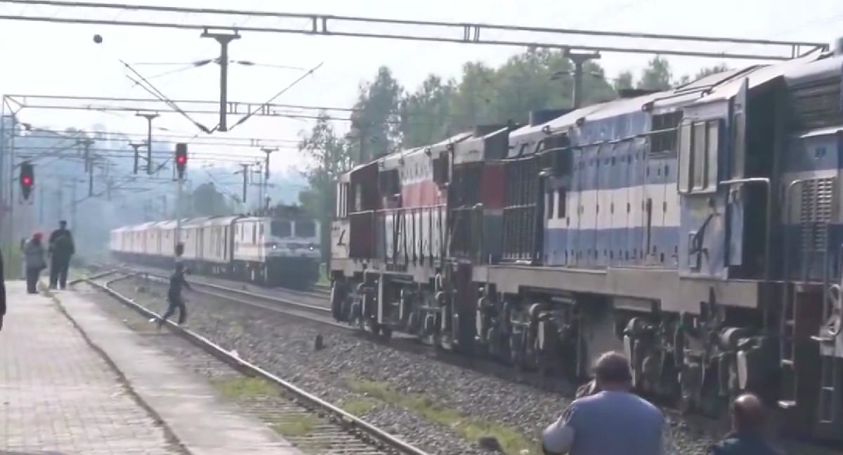 PTI : Unmanned train at Uchi Bassi railway station in Punjab.