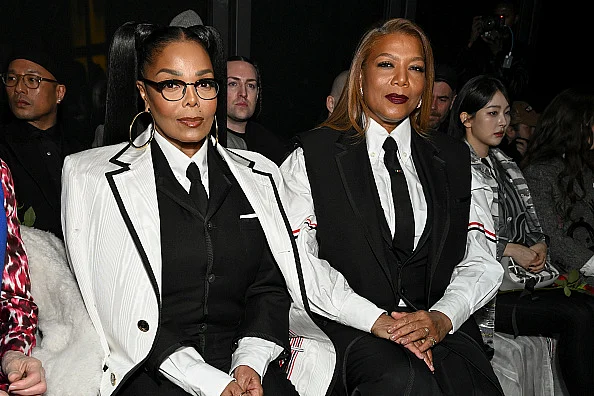 R&B icons Janet Jackson and Queen Latifah at NYFW