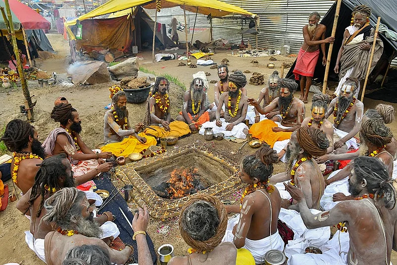 Magh Mela festival at Sangam