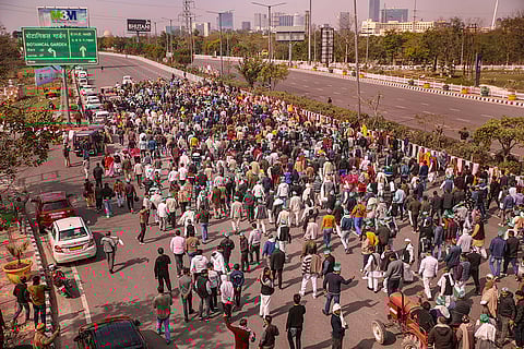 Farmers protest in NCR