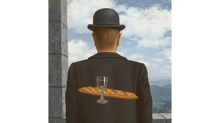 "L’ami intime" (The Intimate Friend) by René Magritte. - Image: AP