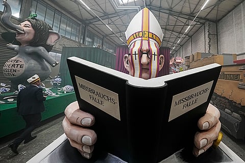 Presentation of floats for the annual Rose Monday Parade