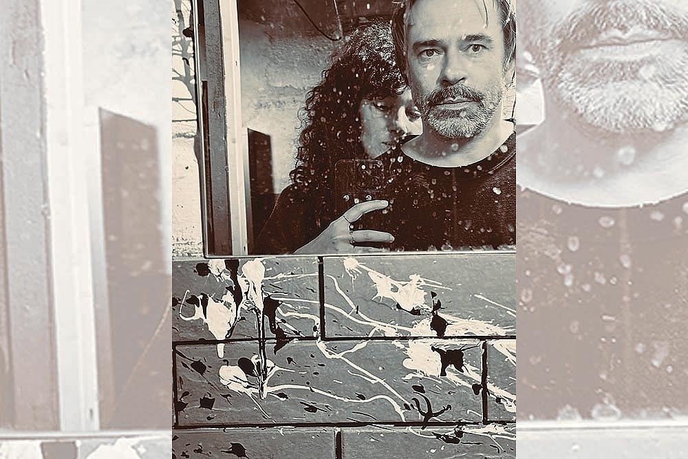 Contemplating Time: The author photographed on the first day of 2024 by his friend Between-Lab