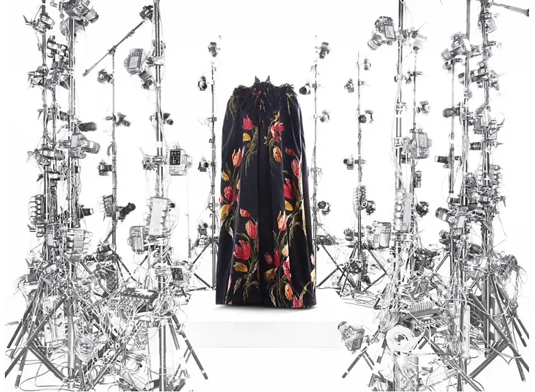 Evening cloak, Charles Frederick Worth, 1889. - Nick Knight/ Courtesy of the Metropolitan Museum of Art