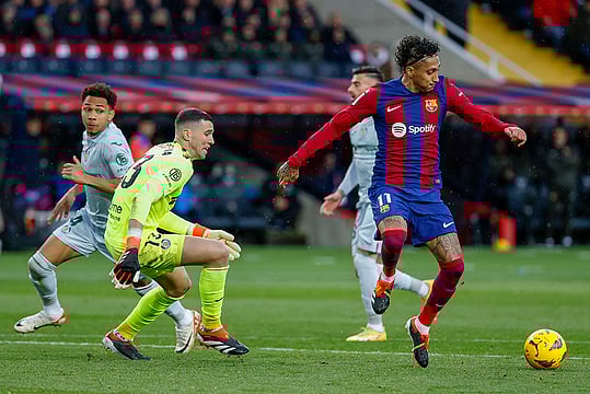 La Liga: Raphinha Stars As Barcelona Beat Getafe 4-0 - In Pics
