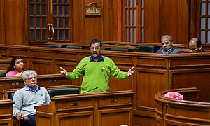 PTI : File photo CM Kejriwal, who is also the AAP convenor, speaking at Delhi assembly