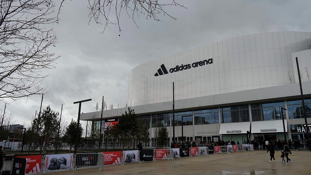AP : A view of the Adidas Arena in Paris on February 11, 2024. It is the sole purpose-built site in the French capital for the upcoming Games.
