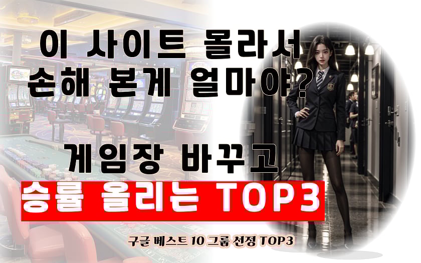 모르면 손해 2024년 추천 바카라 사이트 TOP3